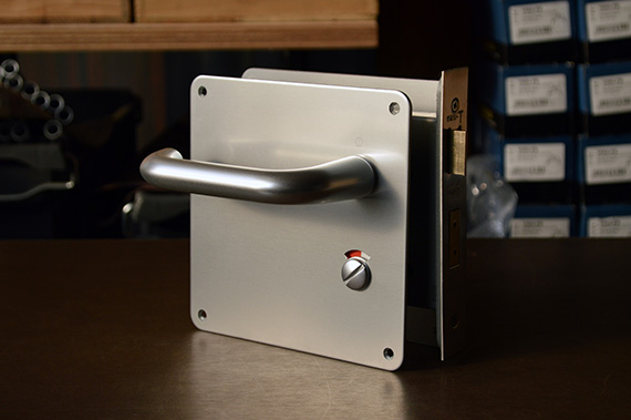 Aluminum Lever Handle on Plate