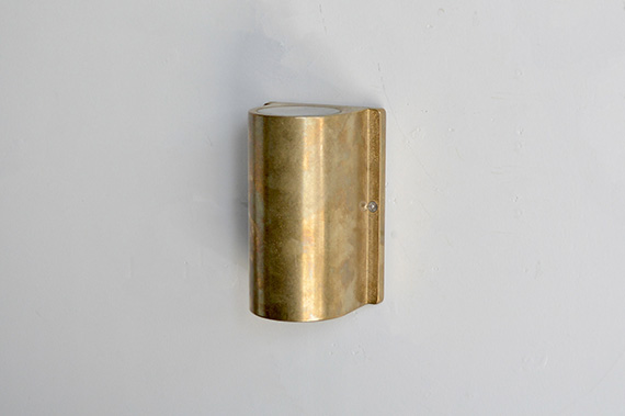 Up & Down brass wall light
